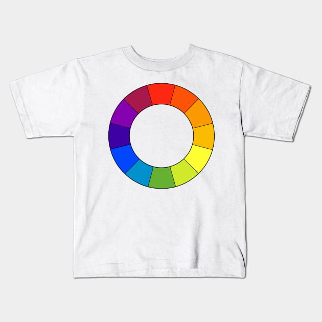 Color Wheel Kids T-Shirt by AaronShirleyArtist